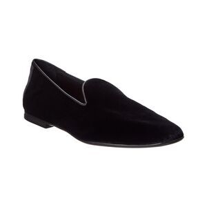 Isaia Velvet Slipper, Black